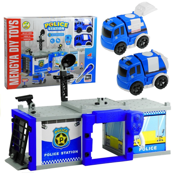 Policja do Złożenia Autka Odbiornik 59 Elementów zdjęcie 1