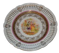 Talerz porcelanowy ażurowy Bavaria Schwarzenhammer vintage