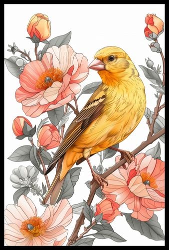 Plakat 40x60cm Wiosenny Śpiewaczek na Arena.pl
