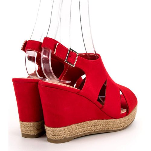 Czerwone Sandały Espadryle r.41 na Arena.pl