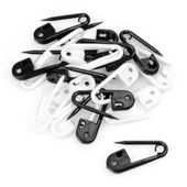 Plastikowe AGRAFKI znaczniki oczek markery 8x24mm białe i czarne 20szt.