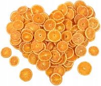 Pomarańcze suszone plastry 100szt 250g małe pachnący susz na choinkę drobne