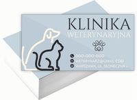 Wizytówki firmowe 200 szt RÓŻNE WZORY do wyboru KLINIKA WETERYNARYJNA