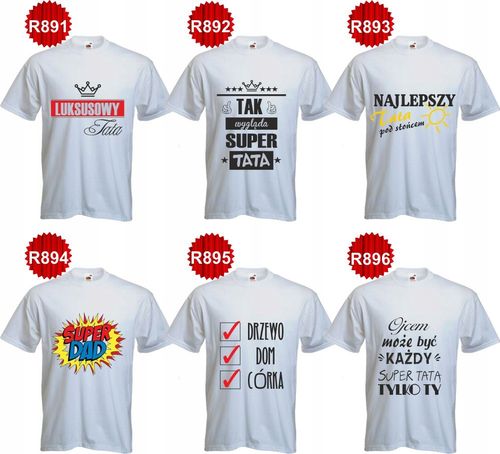 koszulki prezent TATY ojca NAJLEPSZY TATA super na Arena.pl