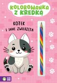 kolorowanka z kredką. kotek 8818