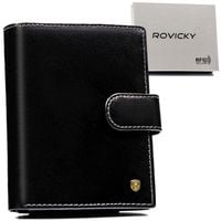 klasyczny portfel męski na karty z rfid - rovicky
