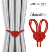 Upinacze do zasłon EDMONTON 2 szt czerwone AmeliaHome