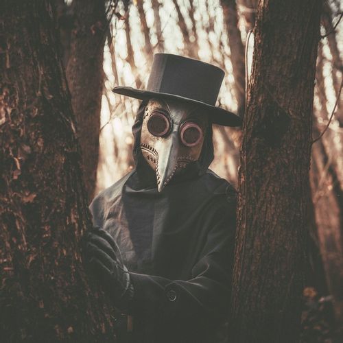 MASKA KRUKA PTAKA DOKTORA PLAGI LATEKSOWA BRĄZ DŻUMA CZARNA ŚMIERĆ PANDEMIA na Arena.pl