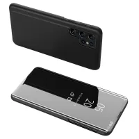 etui clear view case do xiaomi poco c65 / redmi 13c z klapką - czarne