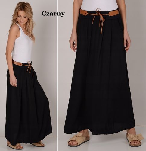 ZWIEWNA DŁUGA SPÓDNICA MAXI DO KOSTEK BOHO ! S,M,L na Arena.pl