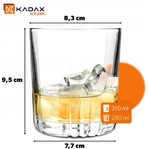 Szklanka Do Whisky 280ml Drinków Napojów Wody Soku zdjęcie 3