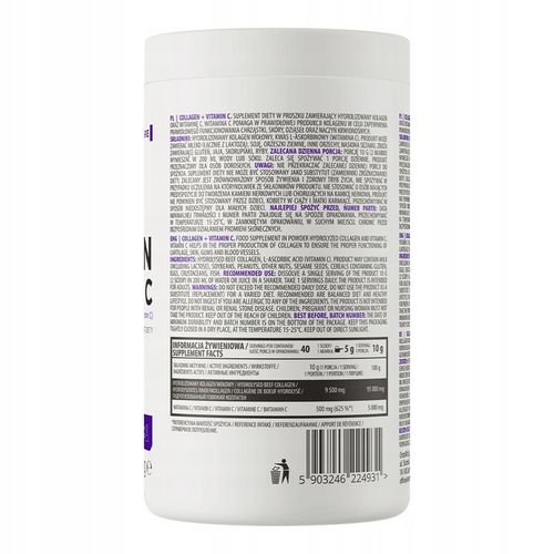 OstroVit Collagen + Vitamin C 400 G KOLAGEN Do Picia + Witamina C STAWY na Arena.pl