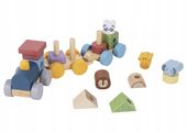 POCIĄG DREWNIANY KOLEJKA ZESTAW KLOCKI CIUCHCIA TOOKY TOY