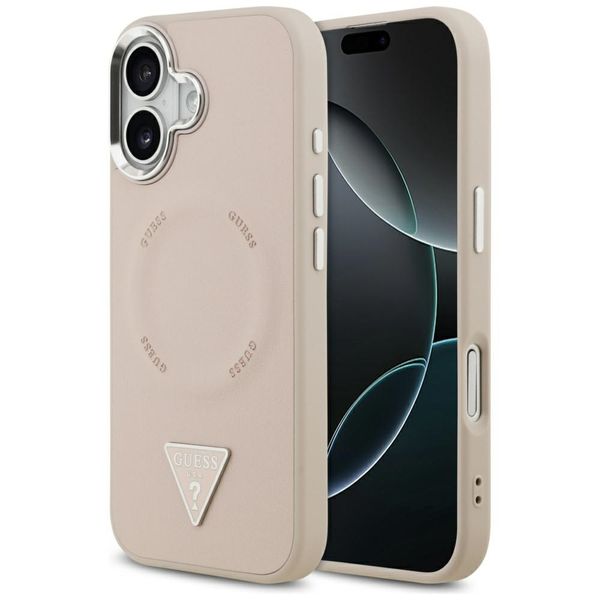 etui guess triangle logo magsafe do      iphone 17 różowy zdjęcie 1