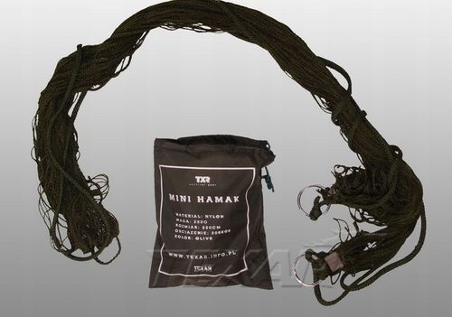 Mini Hamak Texar kieszonkowy, survivalowy dł. 220 cm, do 200 kg lekki 250g na Arena.pl