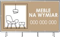 Baner reklamowy - Plandeka oczkowana 200x100 cm Meble na wymiar
