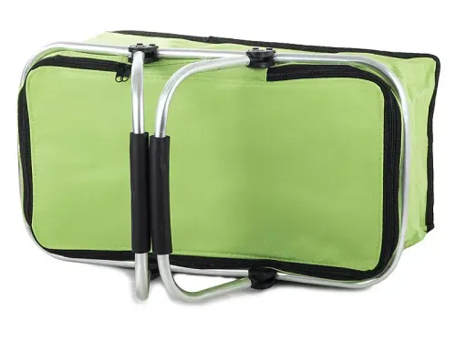 Koszyk piknikowy termiczny na piknik lub zakupy różne kolory do wyboru Rodzaj / wzór - Zielony na Arena.pl