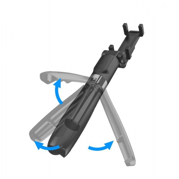 tech-protect l01s bluetooth selfie stick tripod black zdjęcie 4