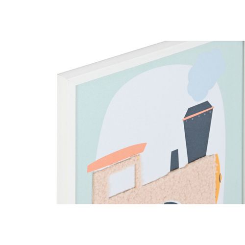 Obraz Home ESPRIT Żółty Niebieski Płótno 30 x 1,8 x 40 cm (4 Sztuk) na Arena.pl