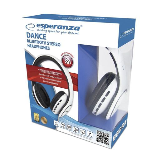 Słuchawki bluetooth dance Białe na Arena.pl