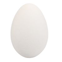 JAJKO WIELKANOCNE DUŻE BIAŁE WELUROWE DEKORACJA ŚWIĄTECZNA FIGURKA 40 cm