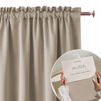Zasłona gotowa do salonu Aura 140x250 Room99 na taśmie żabki tunel Kolory