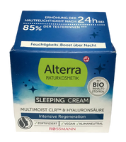 ALTERRA SLEEPING nawilżający krem na noc