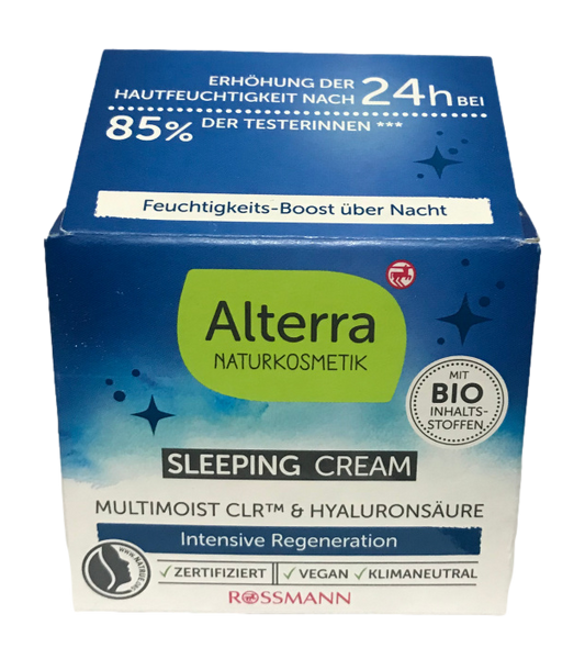 ALTERRA SLEEPING nawilżający krem na noc zdjęcie 1