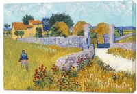 Obraz 100x70cm Farmhouse in Provence, Van Gogh Vintage