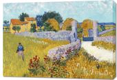 Obraz 100x70cm Farmhouse in Provence, Van Gogh Vintage