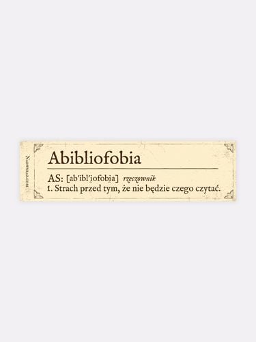 abibliofobia zakładka 0977 na Arena.pl