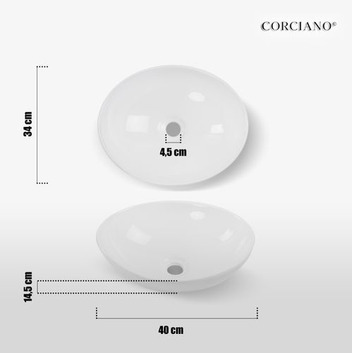 Umywalka nablatowa owalna GALA na Arena.pl