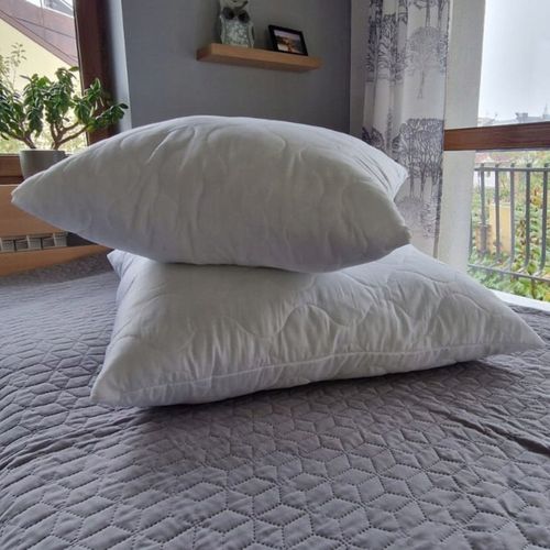 2x PODUSZKA 70x80 ANTYALERGICZNA PIKOWANA ZAMEK 1100g Gruba i Puszysta na Arena.pl