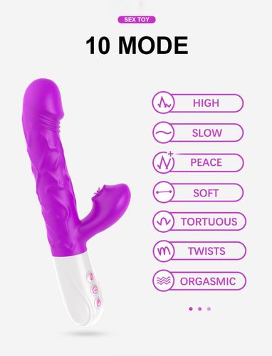 Wibrator- Siliconetongue Vibrator, Usb 10 Function na Arena.pl