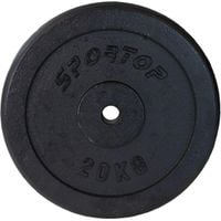 OBCIĄŻENIE ŻELIWNE CZARNE 20 KG ENERO FIT fi26,5