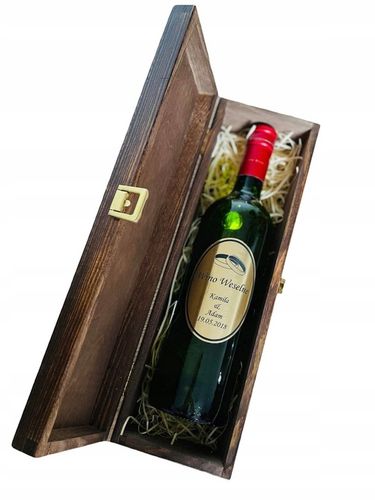 SKRZYNKA PUDEŁKO NA WINO Z GRAWEREM! DUŻY WYBÓR! na Arena.pl