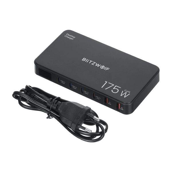 stacja ładująca 6w1 blitzwolf bw-s30 4xusb-c + 2xusb 175w zdjęcie 2