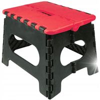 STOŁEK KRZESŁO TABORET STOPIEŃ SKŁADANY PRZENOŚNY UDŹWIG 130 KG - 22,5 cm