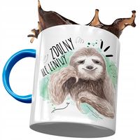 Kubek Błękitny Śmieszny Zdolny Ale Leniwy Prezent Z Nadrukiem Ze Zdjęciem