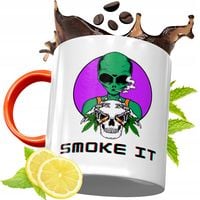 Kubek Pomarańczowy Dla Palacza Prezent Z Nadrukiem Ze Zdjęciem