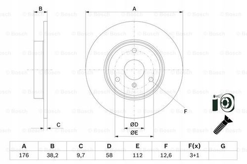 TARCZA HAM PRZOD 280X10 P BOSCH na Arena.pl