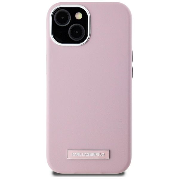 Etui Karl Lagerfeld do iPhone 15, Różowy, MagSafe zdjęcie 3