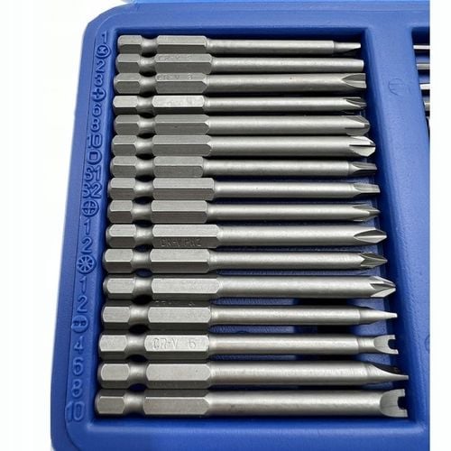 ZESTAW BITÓW DŁUGICH UDAROWYCH DO WKRĘTARKI BITY 75mm + UCHWYT 50EL na Arena.pl