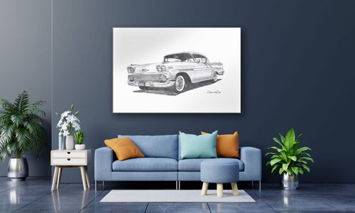 OBRAZ NA PŁÓTNIE PROSTOKĄTNY - USA - Cadillac Eldorado - 1960 na Arena.pl