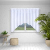 FIRANA GOTOWA 400X160, ŁUK, BIAŁY WOAL, LAMÓWKA