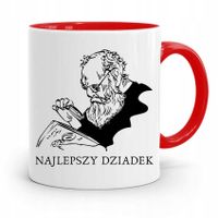 Kubek Czerwony Na Dzień Dziadka Najlepszy Dziadek Z Nadrukiem Ze Zdjęciem