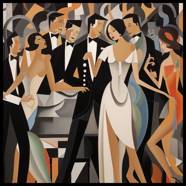 Plakat 60x60cm Bal w Art Deco zdjęcie 2