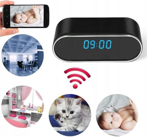 MINI KAMERA SZPIEGOWSKA UKRYTA BUDZIK ZEGAR WIFI FULL HD PODGLĄD NA na Arena.pl