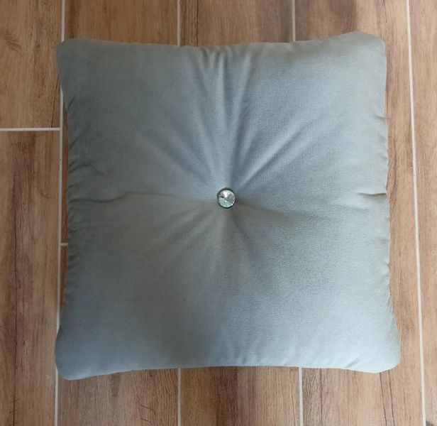 Poduszka dekoracyjna ozdobna welur jasiek beż ecru zdjęcie 9