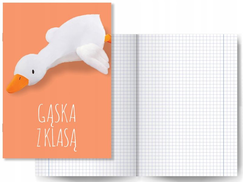 Zeszyt 32k Gęś Pipa Pluszak Maskotka HIT Tik Tok zdjęcie 1